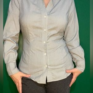 Light gray button shirt